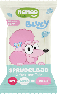Kinder Badezusatz Badetab Sprudelbad Bluey nanoo kids