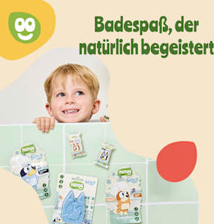 Kinder Badezusatz Badetab Sprudelbad Bluey nanoo kids