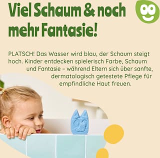 Kinder Badezusatz Sprudelbad Bluey blau nanoo kids