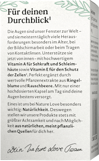 Augen Vitamin Komplex Kapseln  Nature Love
