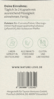 Curcuma Kapseln 180 St Nature Love