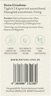 Hyaluron Kapseln 60 St Nature Love