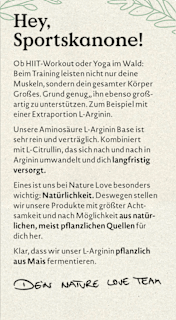 L-Arginin Base Kapseln 180 St Nature Love
