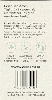 Maca Schwarz Kapseln 120 St Nature Love