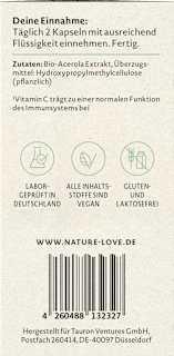 Natürliches Vitamin C Kapseln 90 St Nature Love