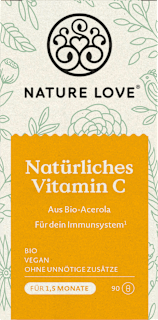 Natürliches Vitamin C Kapseln 90 St Nature Love