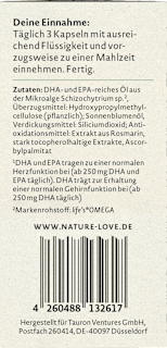 Omega-3 vegan Kapseln 45 St Nature Love