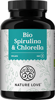Spirulina & Chlorella Tabletten 360 St Nature Love