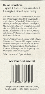 Vitamin B Komplex Kapseln 90 St Nature Love