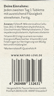 Vitamin B12 Tabletten 90 St Nature Love