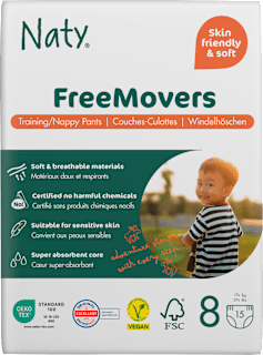 Baby Pants Free Movers Gr. 8 (17+ kg) Naty
