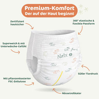 Baby Pants Free Movers Gr. 8 (17+ kg) Naty