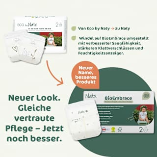 Windeln BioEmbrace Gr. 2 (3-6 kg) Naty