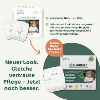 Windeln BioEmbrace Gr. 5 (11-25 kg) Naty