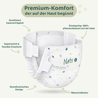 Windeln BioEmbrace Gr. 6 (16+ kg) Naty