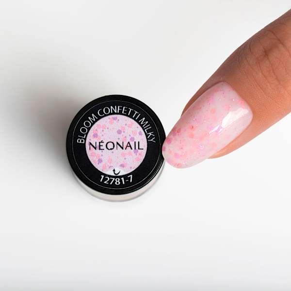 UV Nagellack loom Confetti Milky NÉONAIL