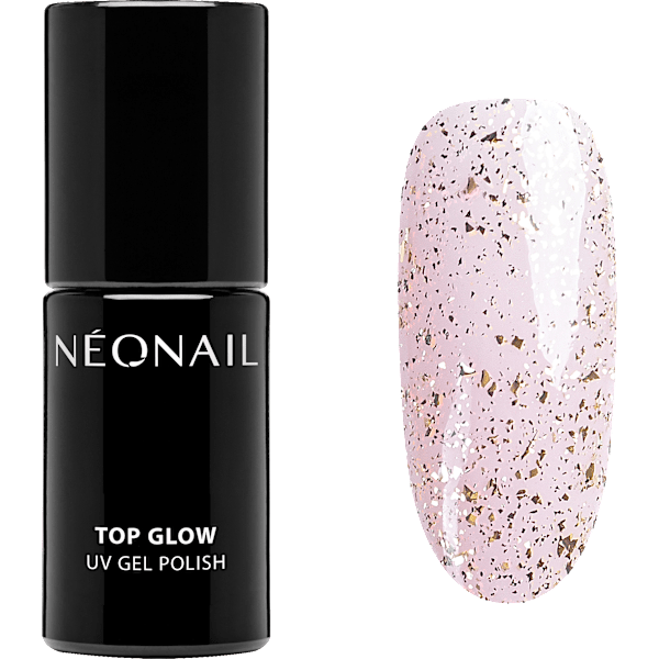 UV Nagellack Top Glow Gold Flakes NÉONAIL