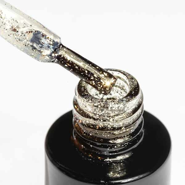 UV Nagellack Top Glow Gold Flakes NÉONAIL