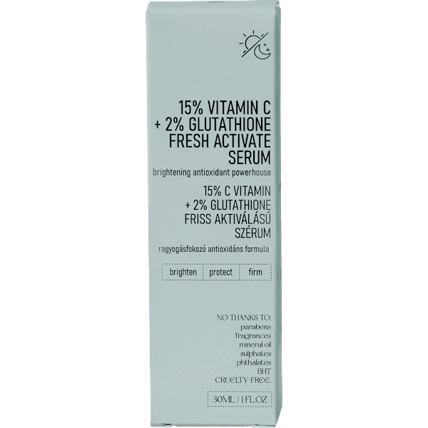 Gesichtsserum 15% Vitamin C + 2% Glutathione Fresh Active nerds.