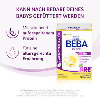 Anfangsmilch Expert HA Pre von Geburt an Nestlé BEBA