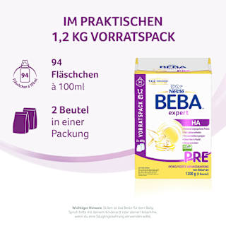 Anfangsmilch Expert HA Pre von Geburt an Nestlé BEBA