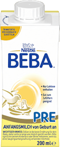 Anfangsmilch Pre trinkfertig von Geburt an Nestlé BEBA