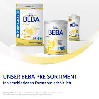 Anfangsmilch Pre trinkfertig von Geburt an Nestlé BEBA