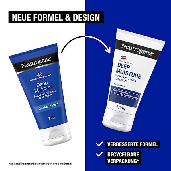Bodylotion Deep Moisture, trockene Haut, Reisegröße Neutrogena