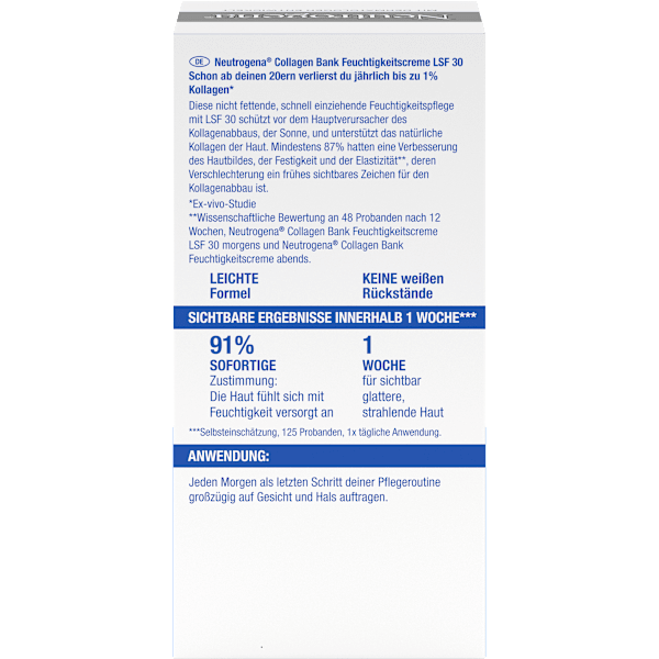 Feuchtigkeitscreme Collagen Bank  LSF 30 Neutrogena