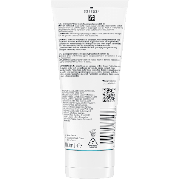 Feuchtigkeitscreme Ultra Gentle LSF 30 Neutrogena