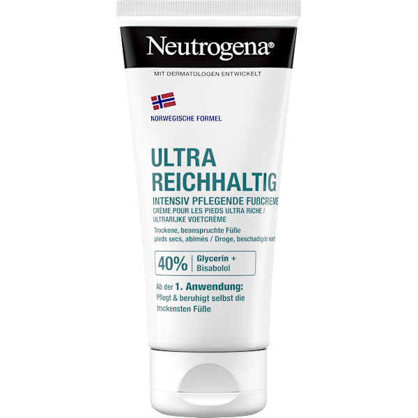 Fußcreme mit 40% Glycerin, ultra reichhaltig trockene Haut  Neutrogena