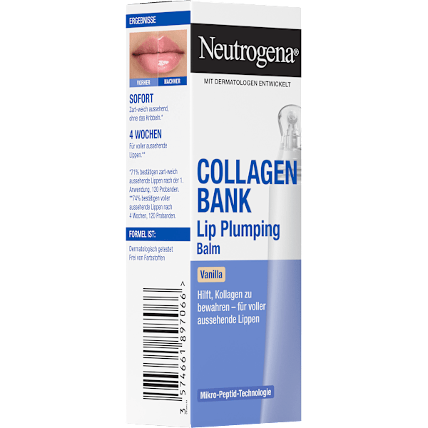Lippenpflege Collagen Bank Lip Plumping Balm Vanilla Neutrogena