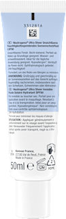 Sonnenfluid Gesicht, ultra sheer feuchtigkeitsspendend, LSF 50 Neutrogena