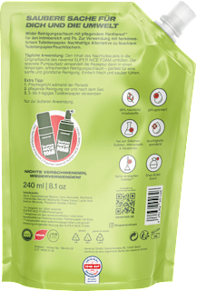 Feuchtschaum für Toilettenpapier Nachfüllpack  nevernot