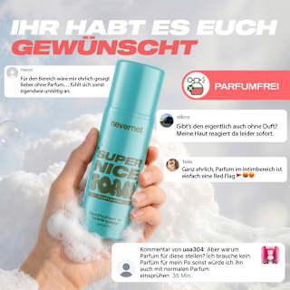 Feuchtschaum für Toilettenpapier Sensitive  nevernot