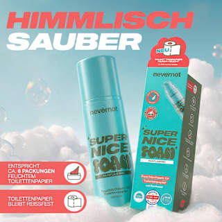 Feuchtschaum für Toilettenpapier Sensitive  nevernot