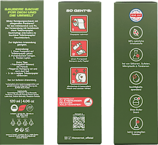 Feuchtschaum für Toilettenpapier  nevernot