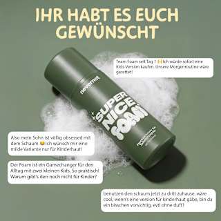 Feuchttuchschaum Super Nice Foam nevernot
