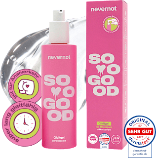 Gleitgel soo good mit Milchsäure, silikonbasiert  nevernot