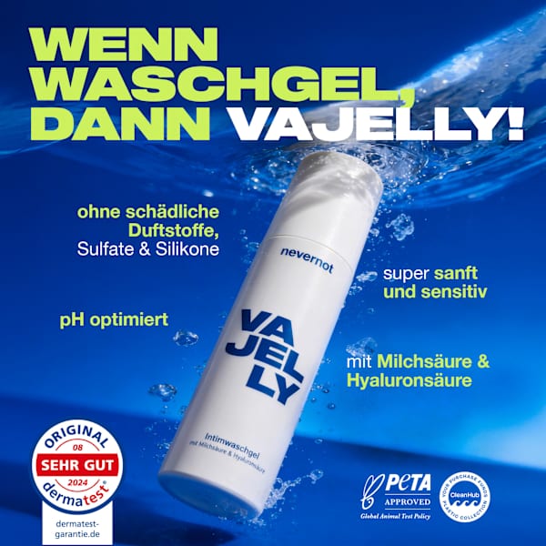 Intimpflege Waschgel Vajelly Sensitiv nevernot