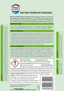 Lotte Mottenpapier Geraniol  Nexa Lotte