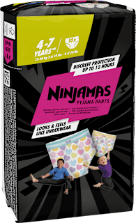 Pyjama Pants Mädchen 4-7 Jahre Ninjamas