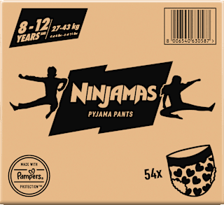 Pyjama Pants Mädchen 8-12 Jahre, Monatsbox Ninjamas