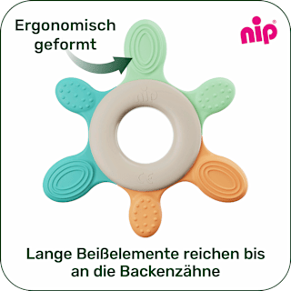 Beißring Play Green türkis Nip