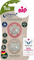 Schnuller cherry night rot/braun, Gr.1, 0-6 Monate Nip