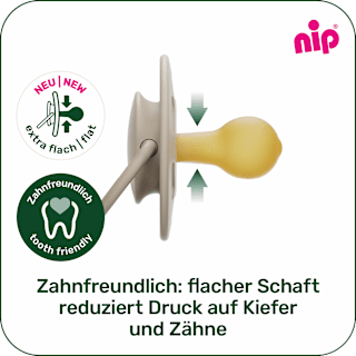 Schnuller Cherry night rot/braun, Gr.2, ab 6 Monaten Nip