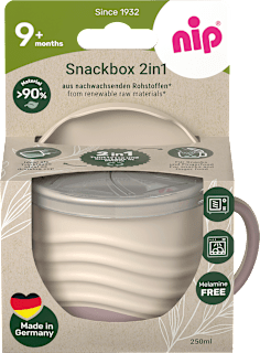 Snackbox 2in1 rosa/beige Nip