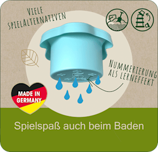 Stapelbecher Set play green bunt 5tlg Nip