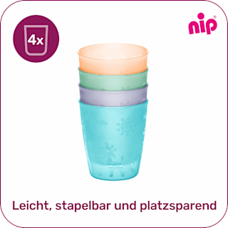 Trinkbecher bunt, ab 12. Monat, 250 ml Nip