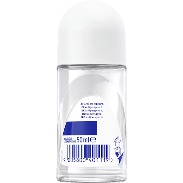 Antitranspirant Deo Roll-on Black & White Invisible Authentic NIVEA